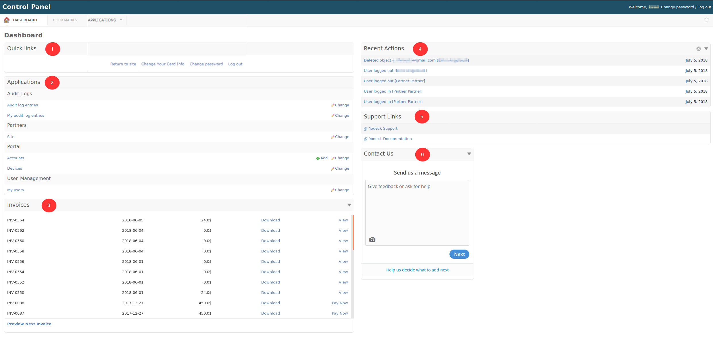 Partner's Dashboard