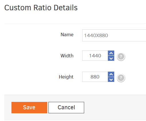 custom ratio details