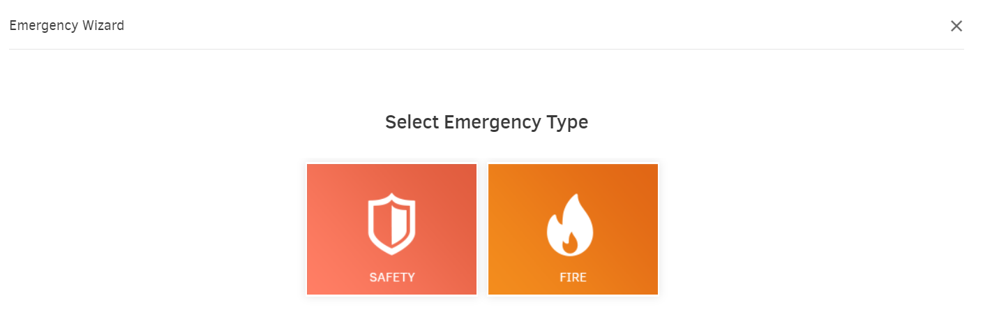 select emergency alert