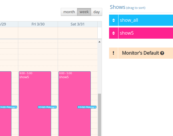 schedule example