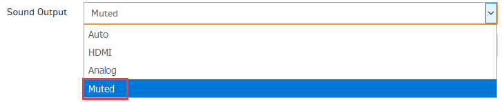 Sound Configuration