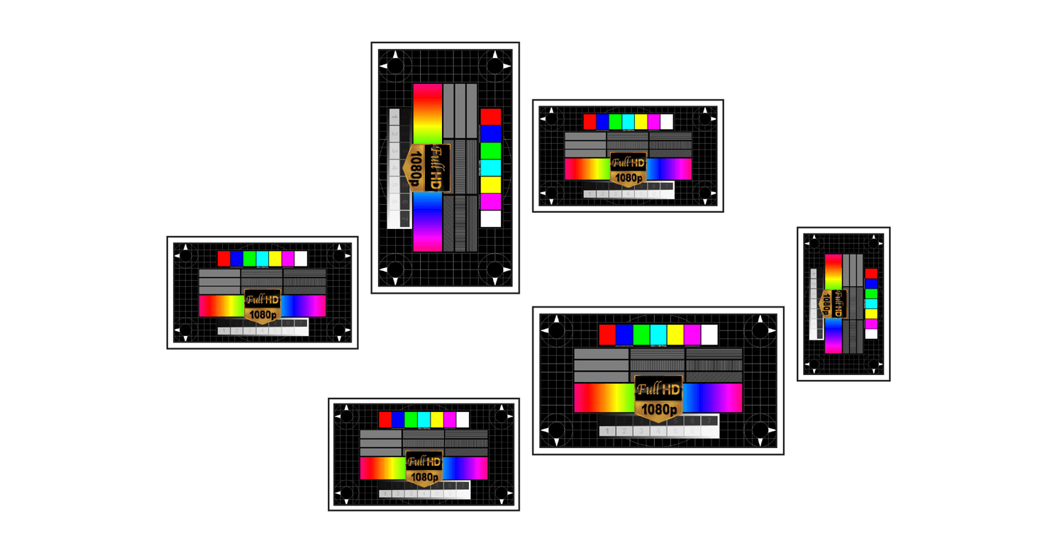 Asymmetric Video-Wall Tuning