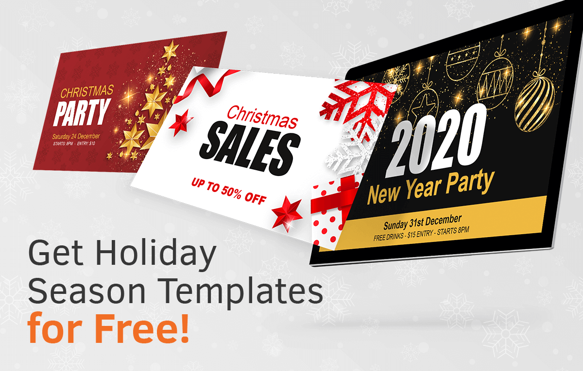 Free Holiday Season Templates for any Digital Signage Screen Yodeck
