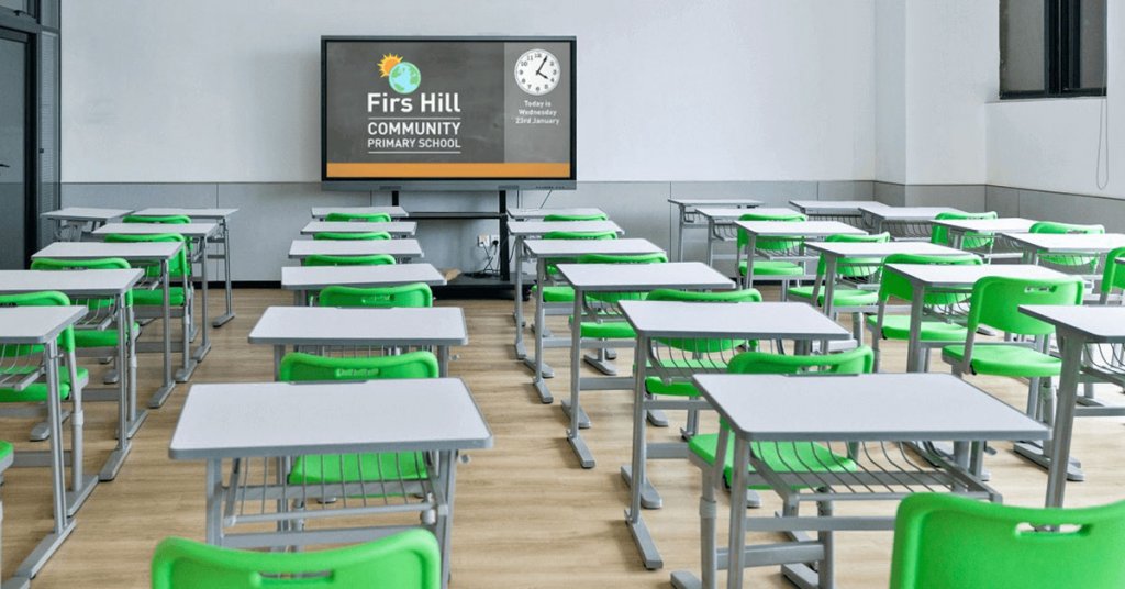 Digital signage in schools created by students