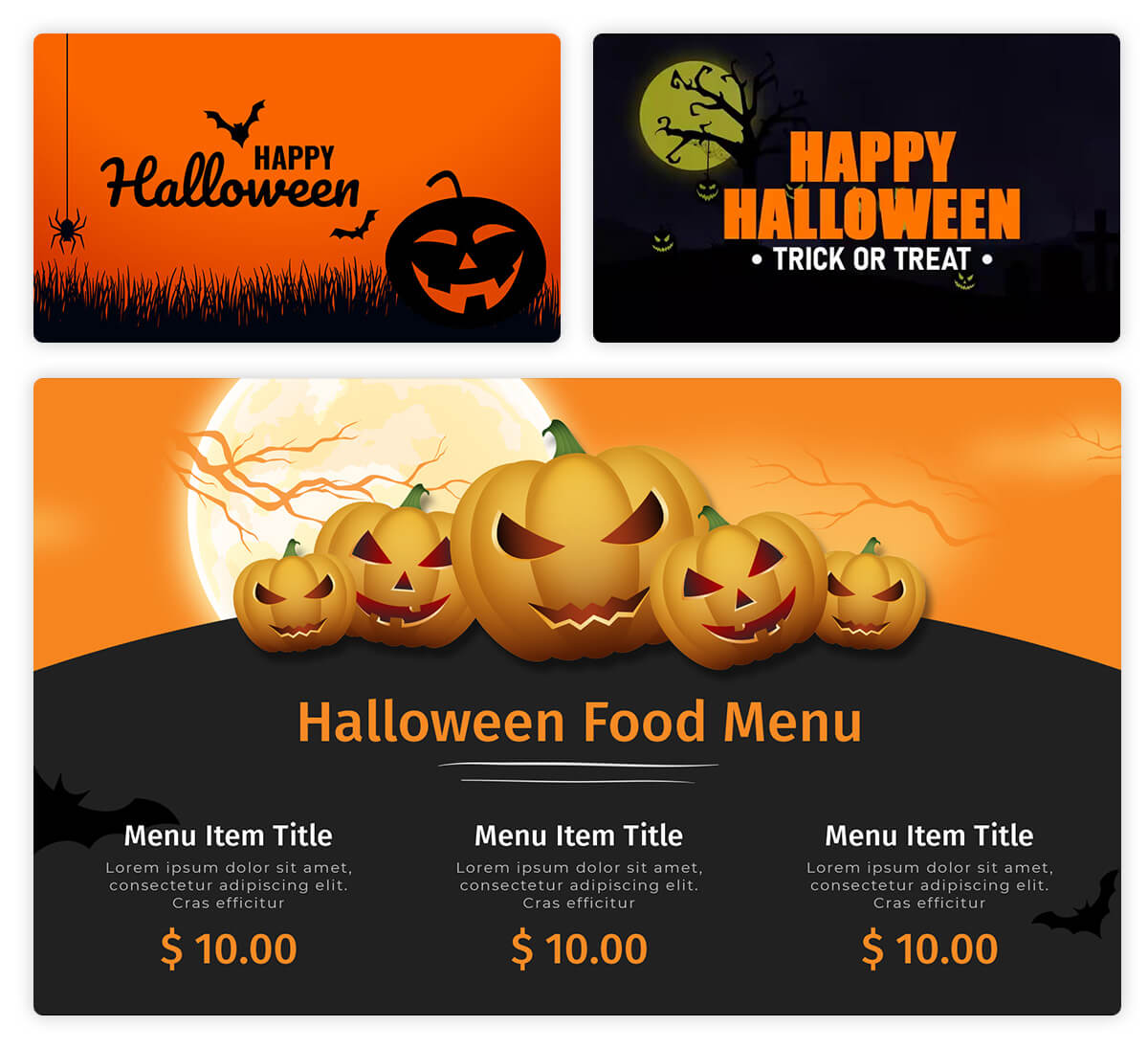 Halloween Signage Template