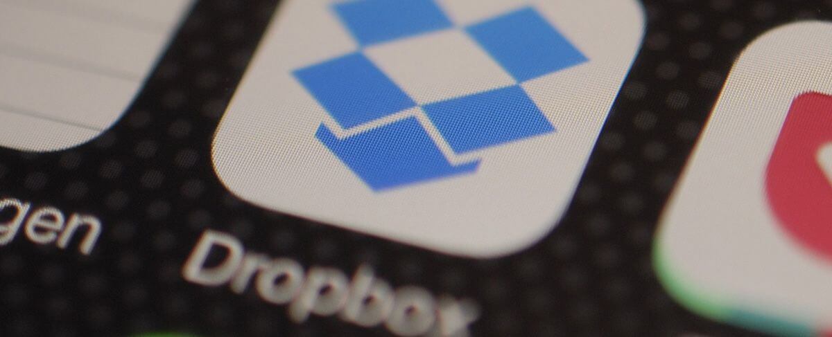 dropbox on screen