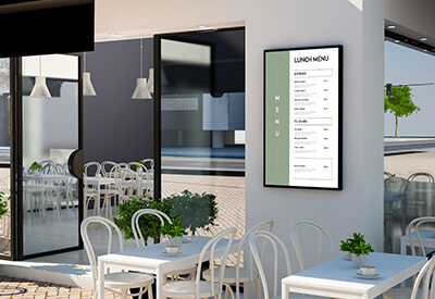 restaurant digital signage