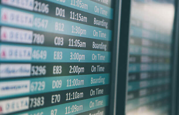 Aviation digital signage