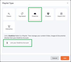 OneDrive Playlist | Yodeck Docs