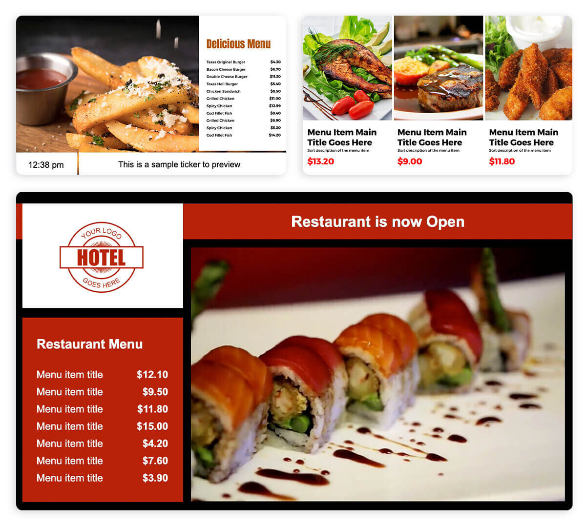 Free Digital Menu Board Templates for Restaurants - Boost Sales