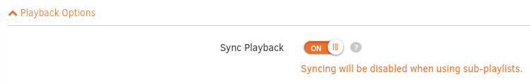 Sync Playlists for Video wall setup