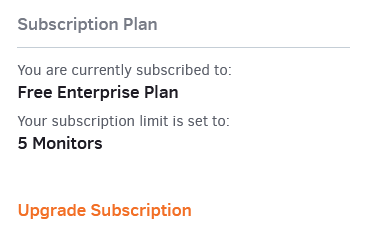 Subscription plan