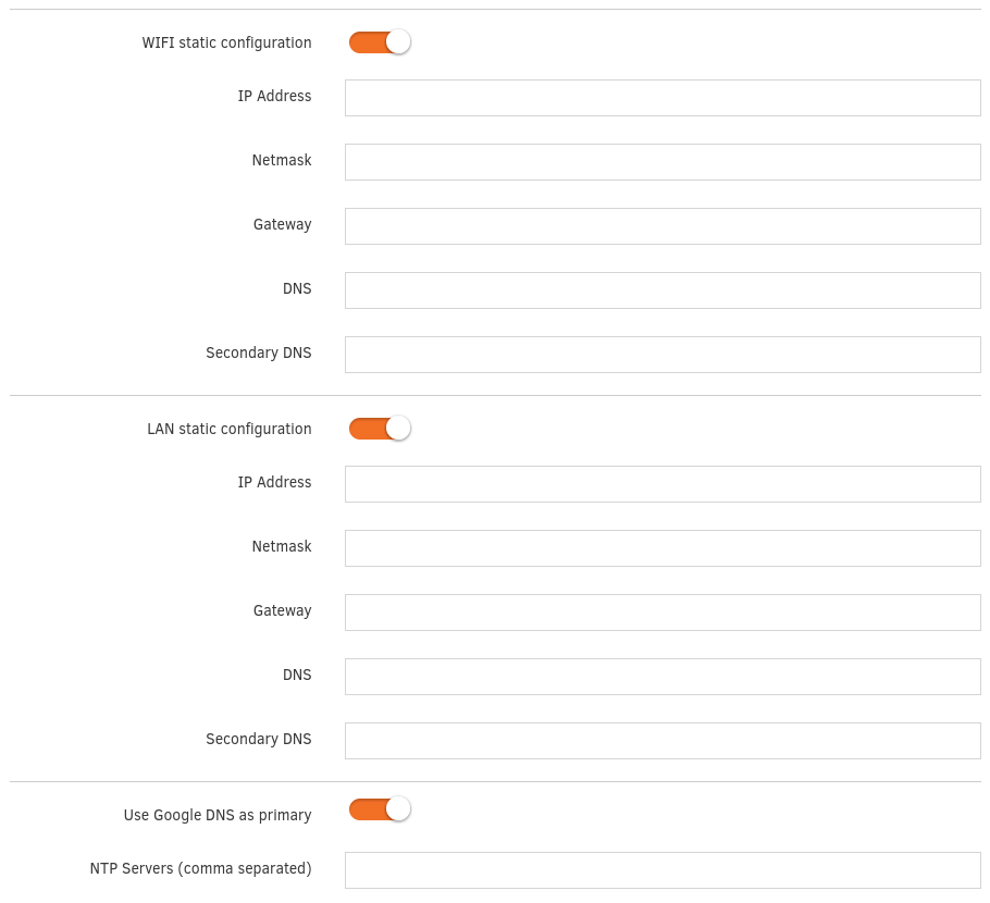 Static Network Configuration Yodeck