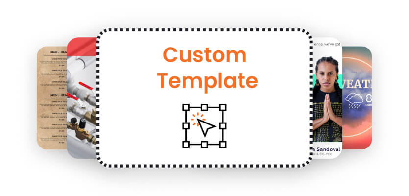 templates custom design services