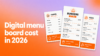 digital menu board costs