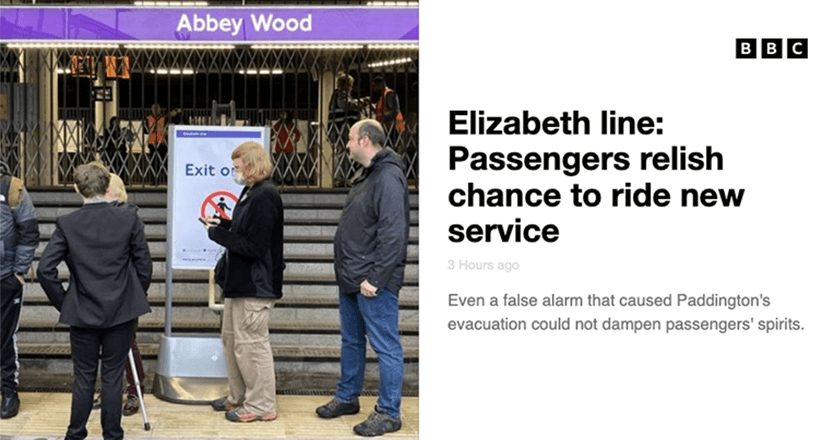 Elizabeth Line: Passengers relish change to ride new service