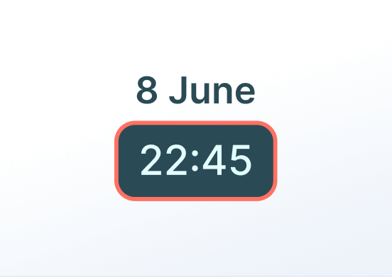 Date and Time widget