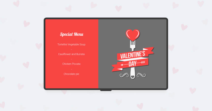 Valentine's Day Digital Signage templates