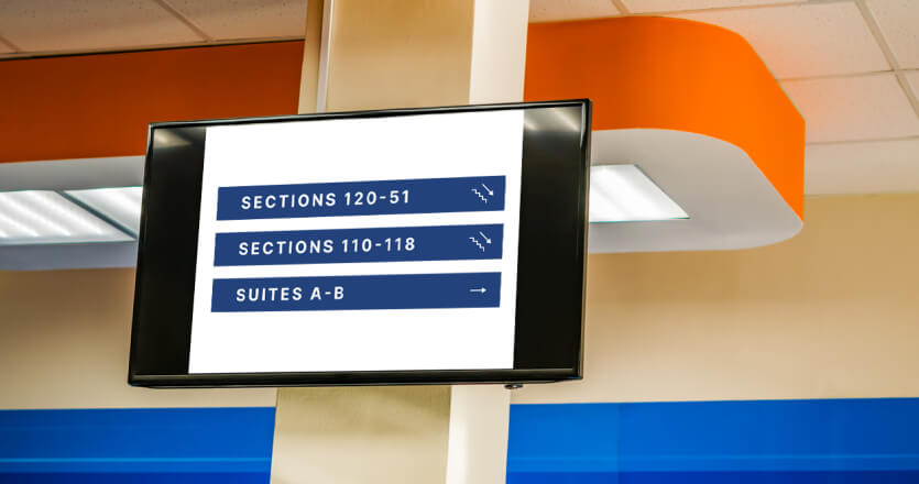 wayfinding digital signage display