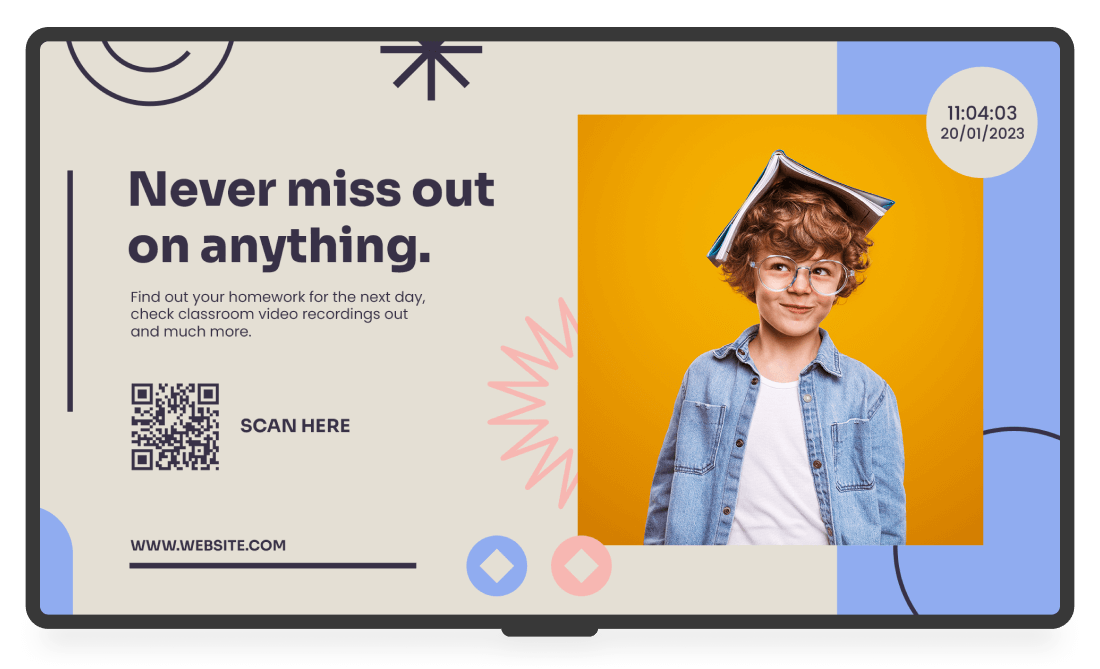 Elevate student experience with digital signage for schools