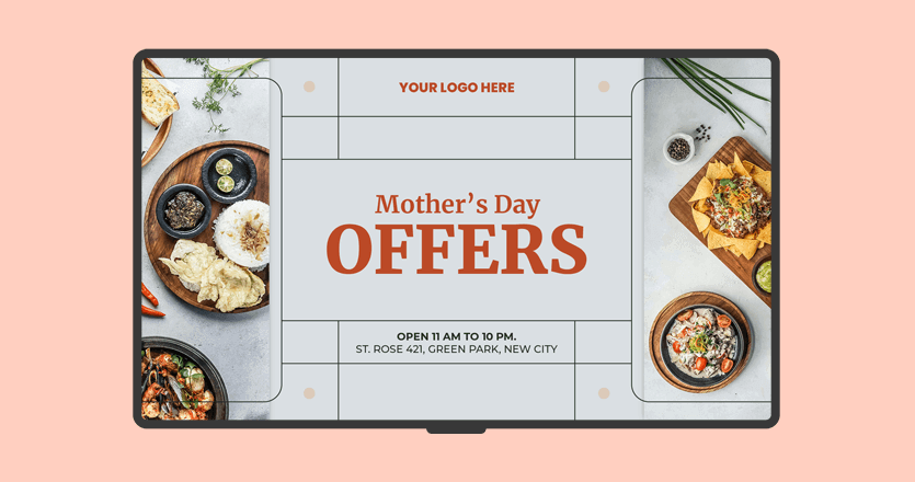Mother's day offers sign