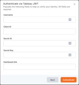 Tableau JWT App | Yodeck Docs