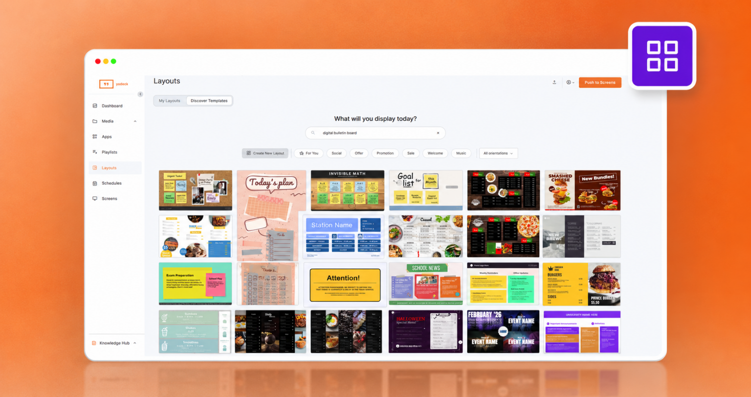 Digital bulletin board ideas: what to display, how to start | Yodeck