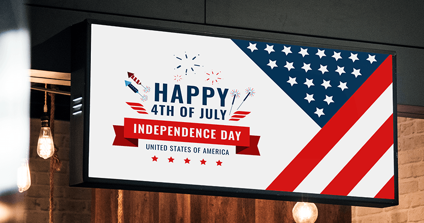 Celebrate the 4th of July with Free Digital Signage Templates