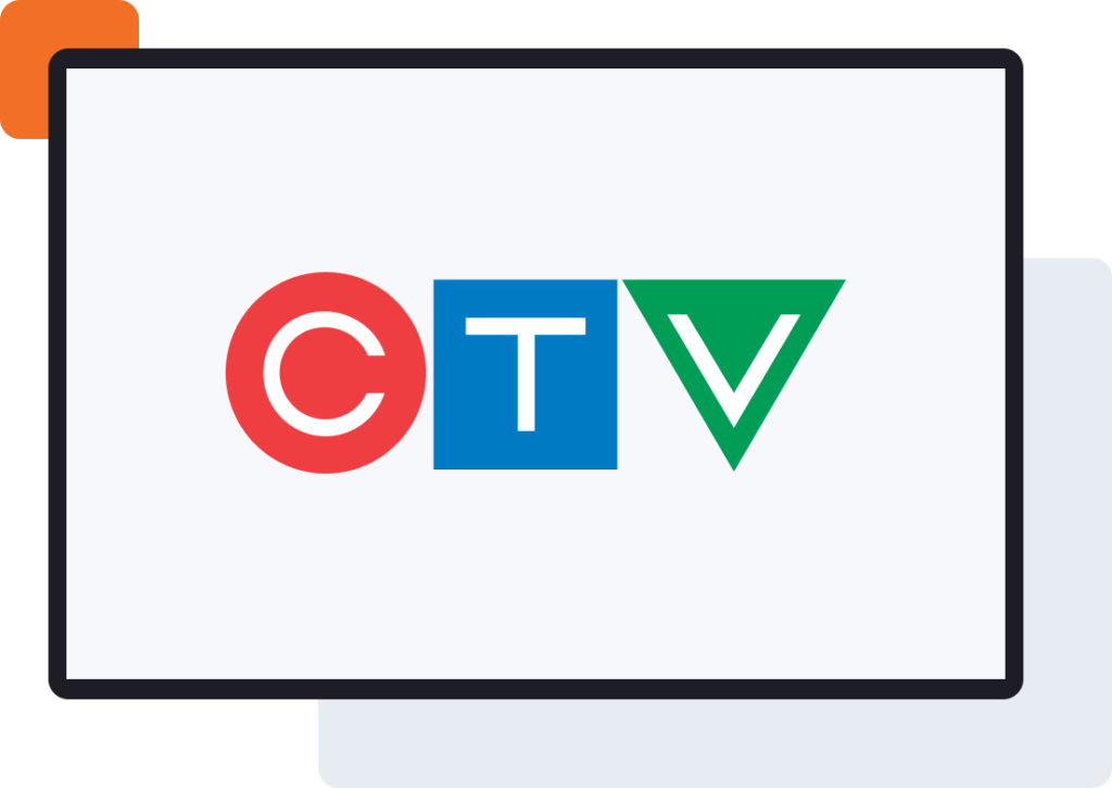 CTV logo on screen