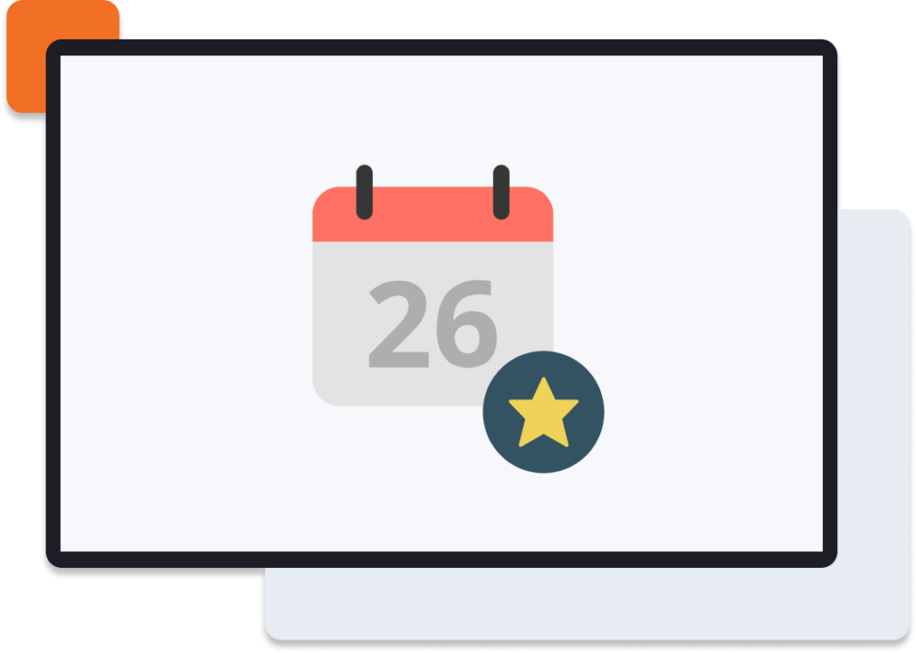 Calendar Events Feed logo on screen