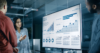 data dashboard on a screen