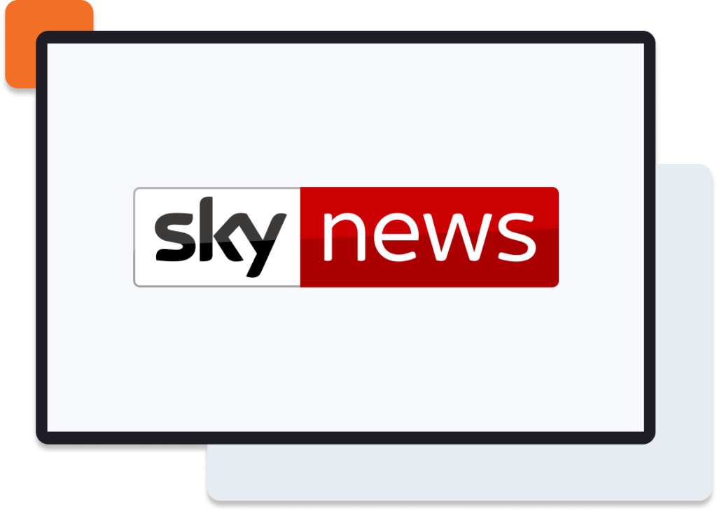 Sky News logo on screen