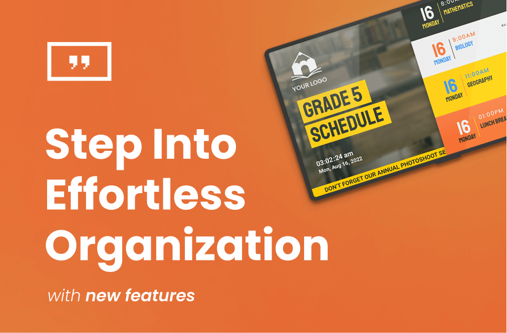 Step into effortless organization with new features