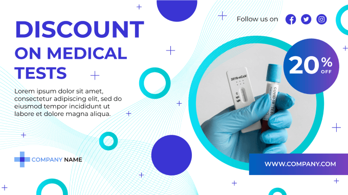 Discount on medical tests template