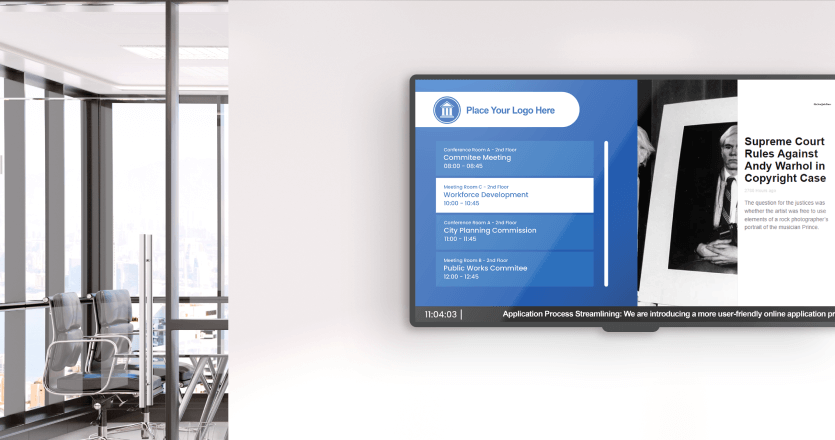 Scheduling digital signage