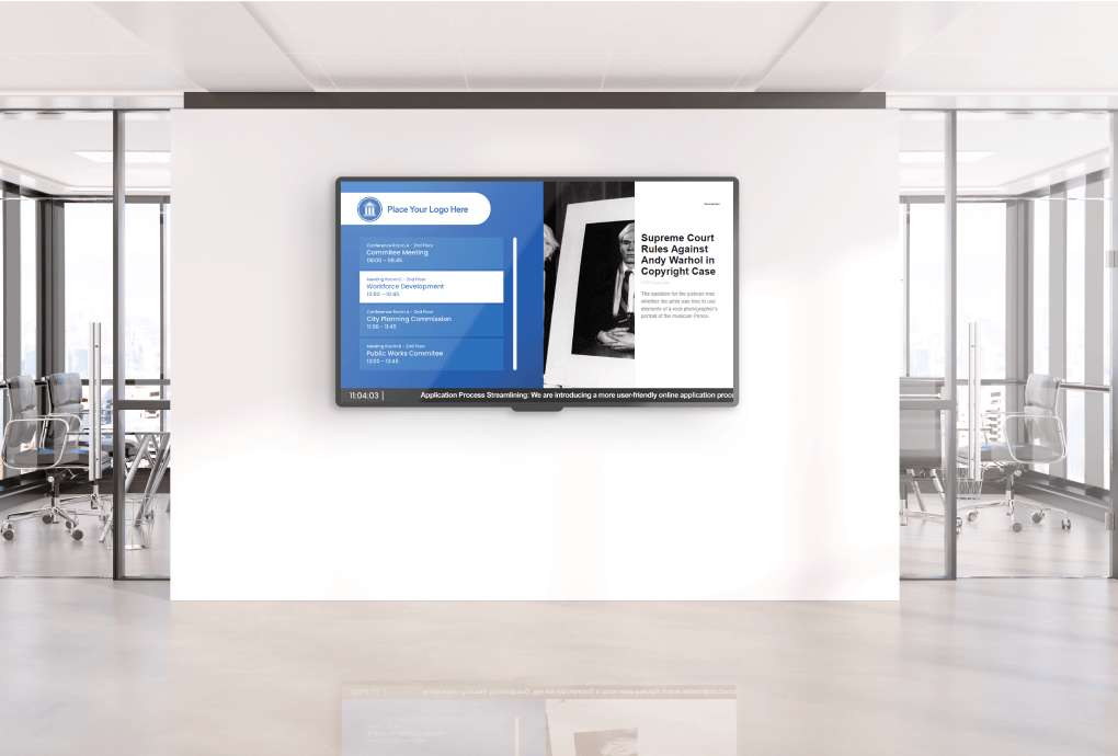 Digital signage for office