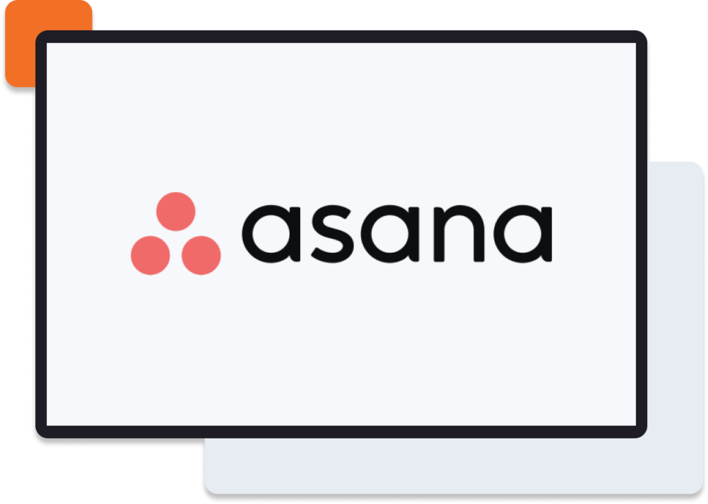 asana logo on screen