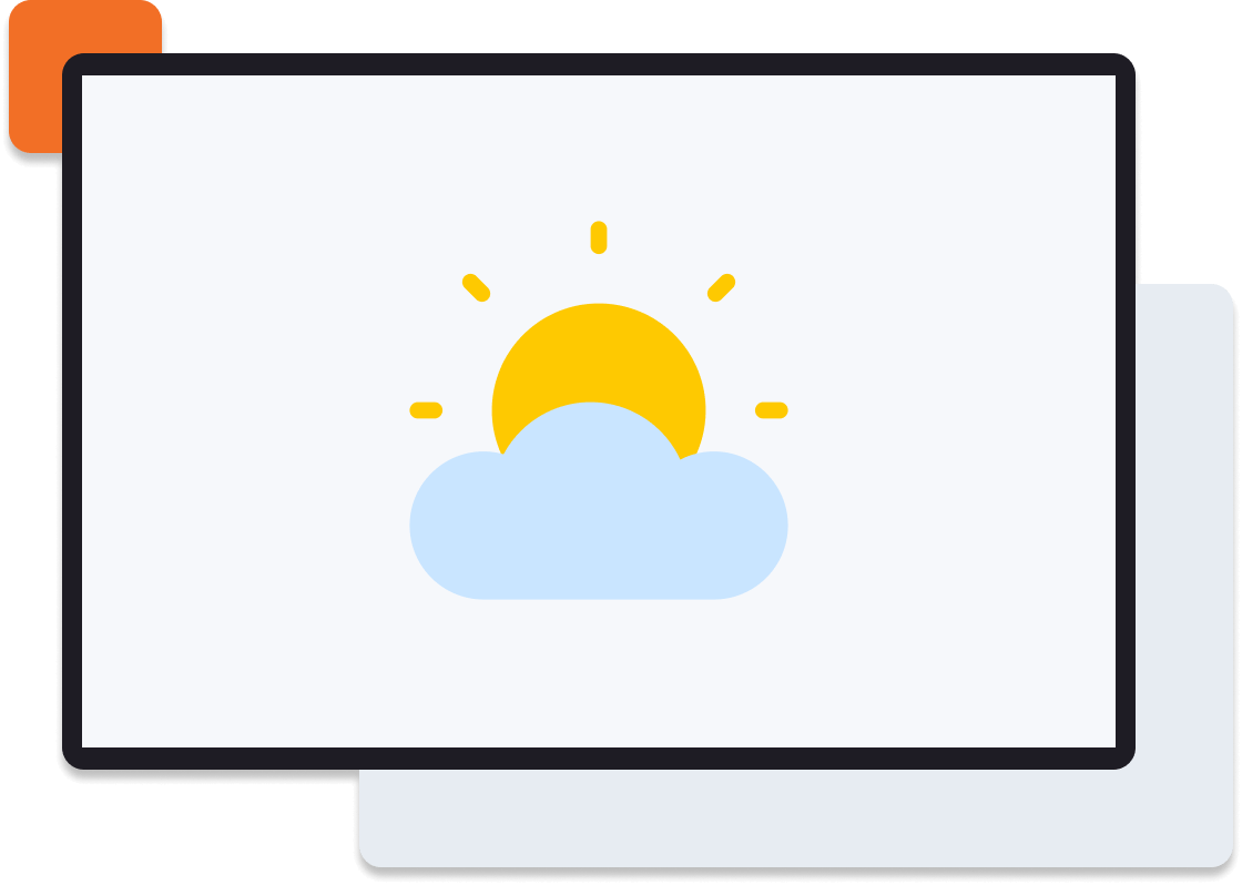 Elevate your digital signage with the Current Weather app