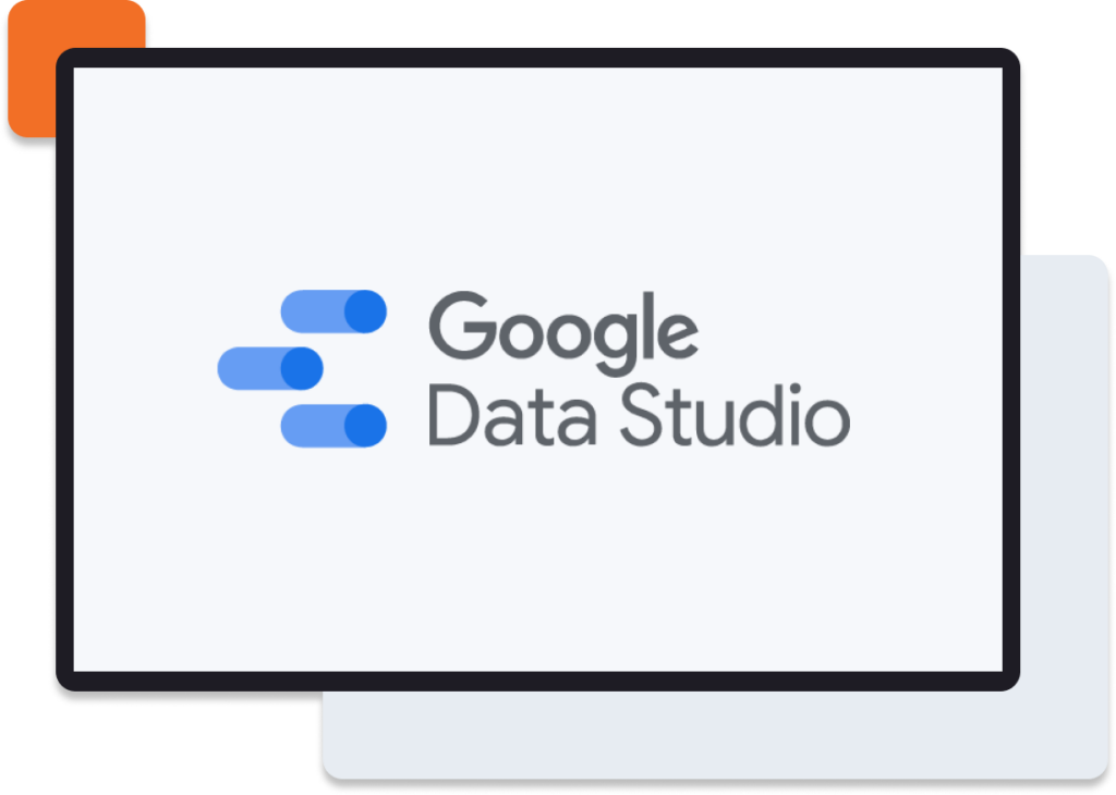 google data studio logo on screen