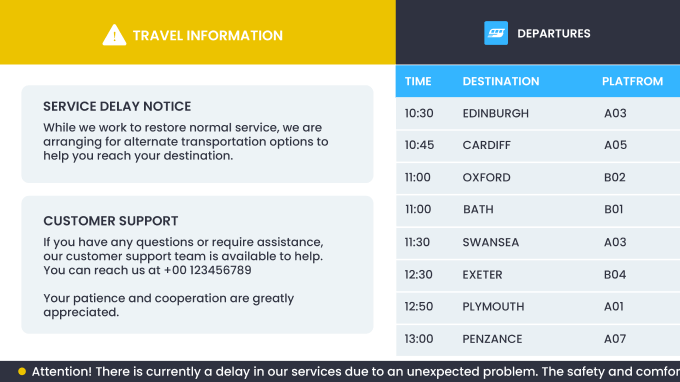 Schedule template