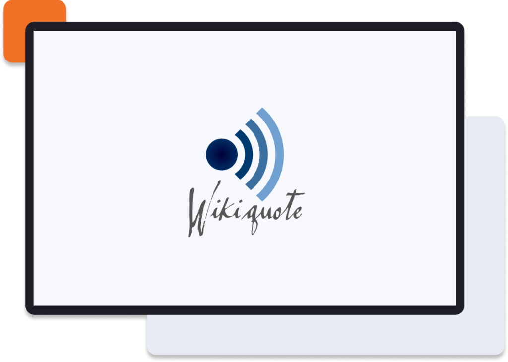 wikiquotes logo on screen