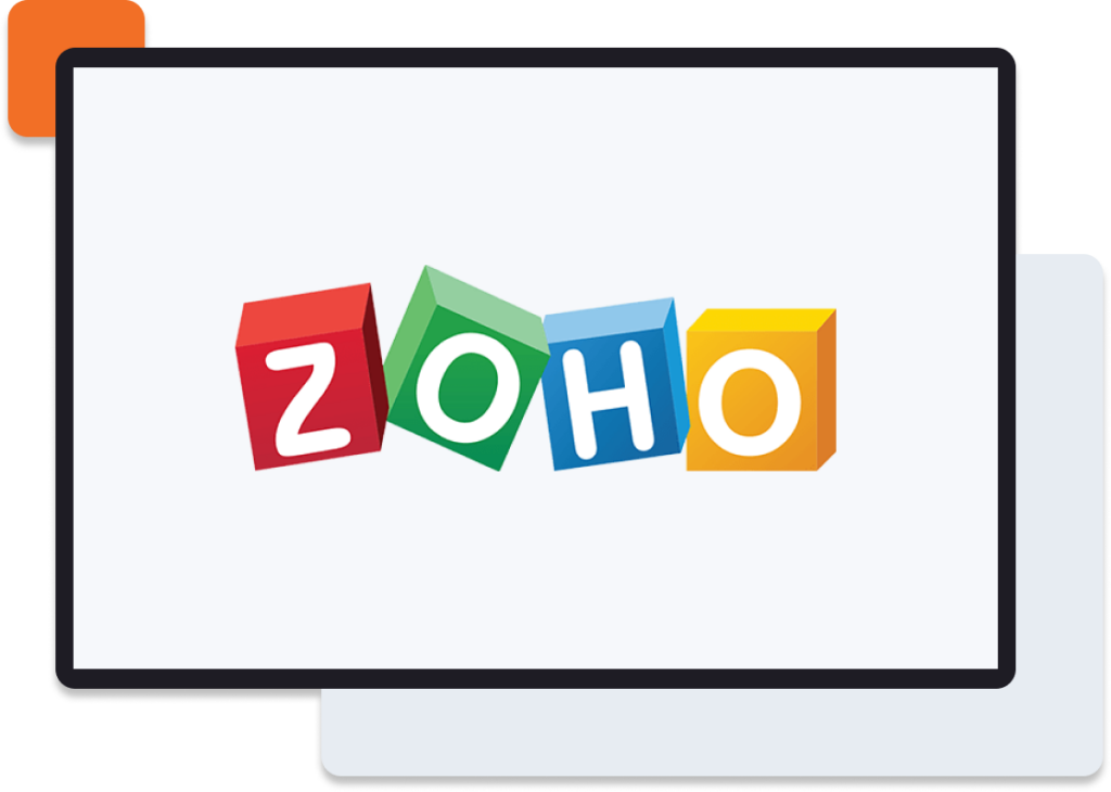 zoho logo on screen