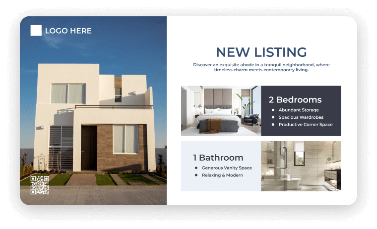 digital signage template for real estate