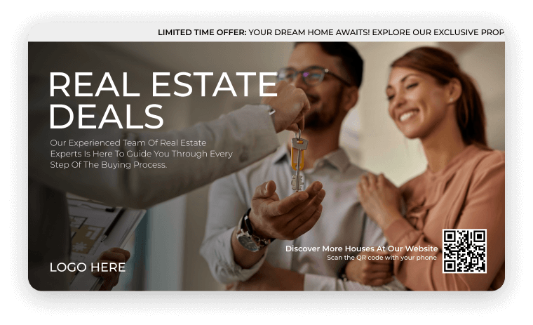 real estate digital signage template