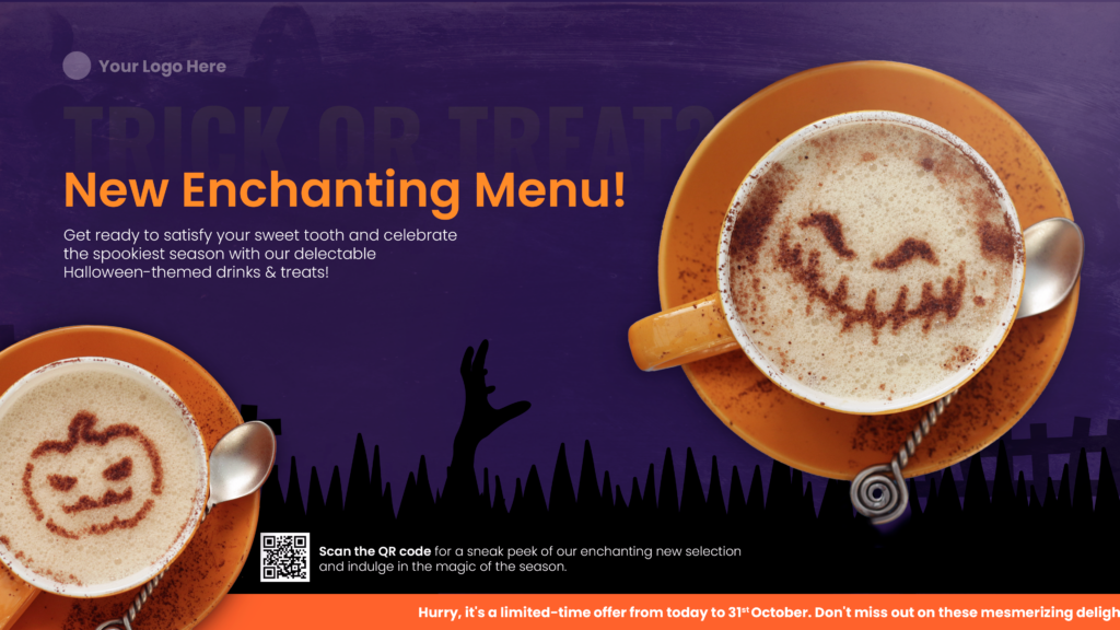 Enchanting menu template