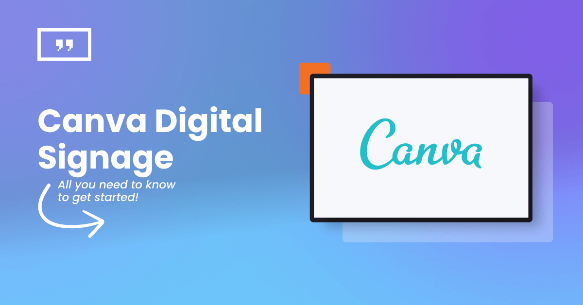 Canva digital signage