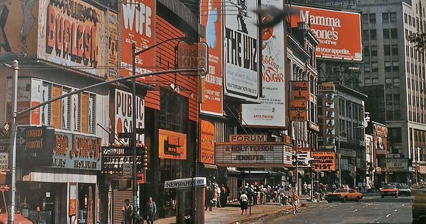 Old photo from Times Square
