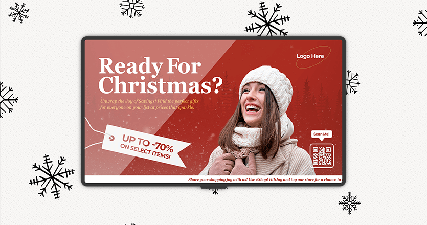Christmas template for sales