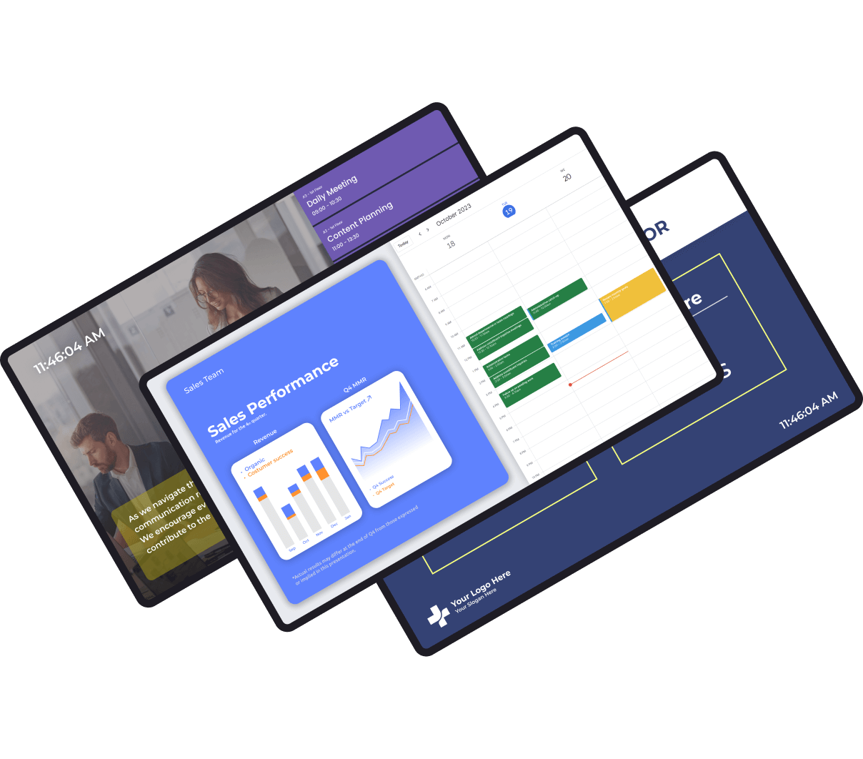 Free digital information board software Yodeck