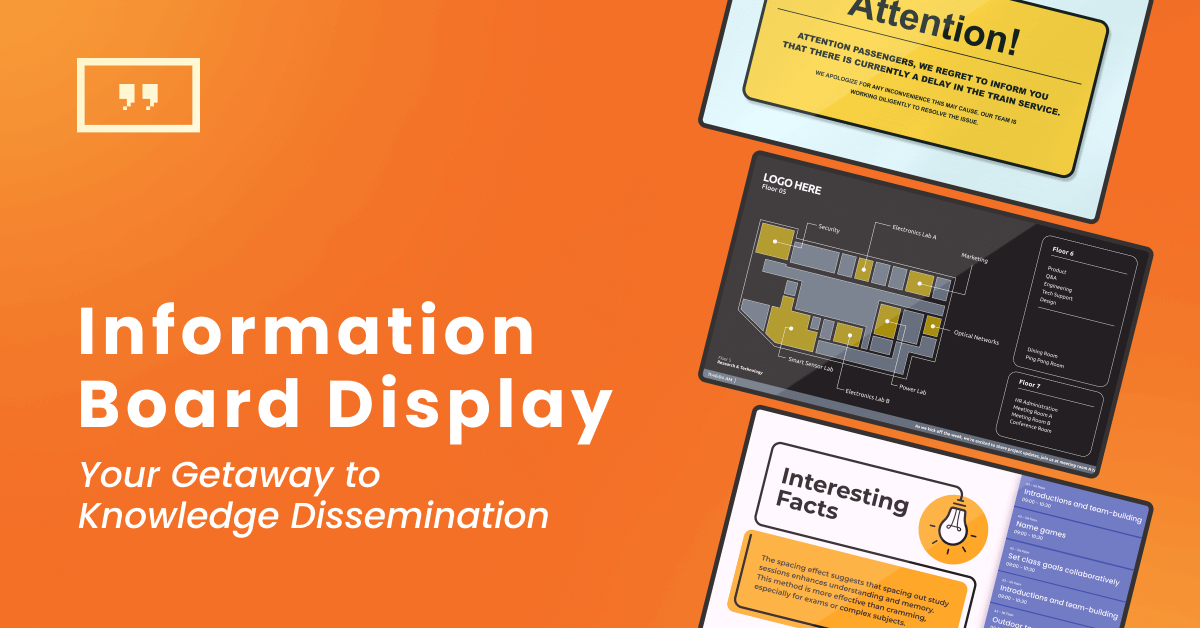 Digital information board display: Everything you need to know